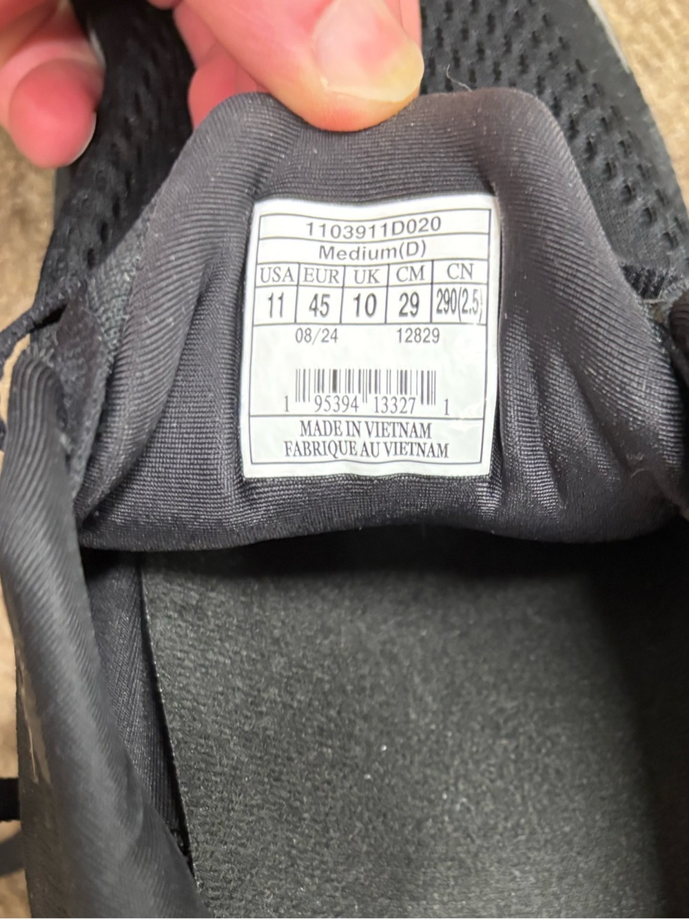 Brooks Adrenaline GTS 23 Black Running Shoes – Lightly Worn - Picture 9 of 9
